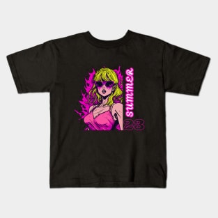 Barbie Pink summer birthday Kids T-Shirt